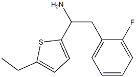 1-(5-ethylthiophen-2-yl)-2-(2-fluorophenyl)ethan-1-amine Struktur