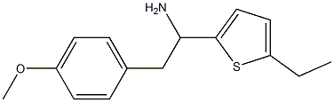 1-(5-ethylthiophen-2-yl)-2-(4-methoxyphenyl)ethan-1-amine Struktur