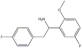 1-(5-fluoro-2-methoxyphenyl)-2-(4-fluorophenyl)ethan-1-amine Struktur