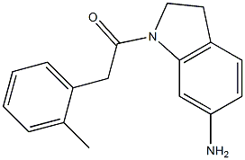 1-(6-amino-2,3-dihydro-1H-indol-1-yl)-2-(2-methylphenyl)ethan-1-one Struktur