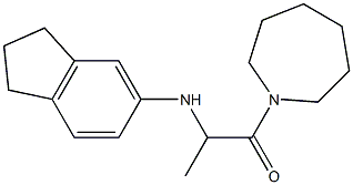 1-(azepan-1-yl)-2-(2,3-dihydro-1H-inden-5-ylamino)propan-1-one Struktur