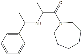 1-(azepan-1-yl)-2-[(1-phenylethyl)amino]propan-1-one Struktur