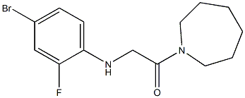 1-(azepan-1-yl)-2-[(4-bromo-2-fluorophenyl)amino]ethan-1-one Struktur