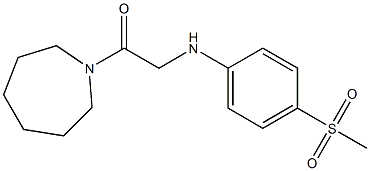 1-(azepan-1-yl)-2-[(4-methanesulfonylphenyl)amino]ethan-1-one Struktur