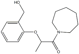 1-(azepan-1-yl)-2-[2-(hydroxymethyl)phenoxy]propan-1-one Struktur