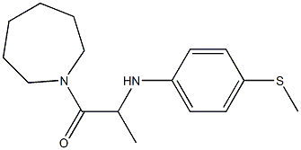 1-(azepan-1-yl)-2-{[4-(methylsulfanyl)phenyl]amino}propan-1-one Struktur