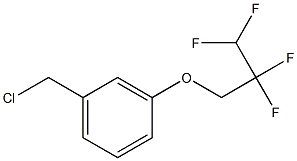 1-(chloromethyl)-3-(2,2,3,3-tetrafluoropropoxy)benzene Struktur