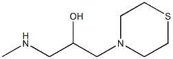 1-(methylamino)-3-(thiomorpholin-4-yl)propan-2-ol Struktur