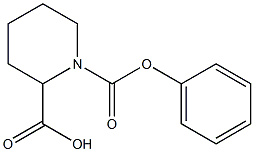 1-(phenoxycarbonyl)piperidine-2-carboxylic acid Struktur