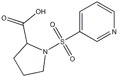 1-(pyridin-3-ylsulfonyl)pyrrolidine-2-carboxylic acid Struktur