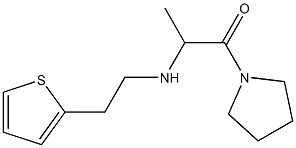 1-(pyrrolidin-1-yl)-2-{[2-(thiophen-2-yl)ethyl]amino}propan-1-one Struktur