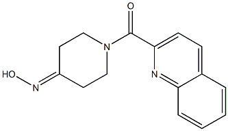 1-(quinolin-2-ylcarbonyl)piperidin-4-one oxime Struktur