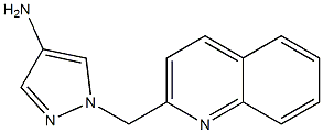 1-(quinolin-2-ylmethyl)-1H-pyrazol-4-amine Struktur