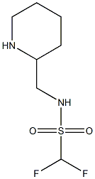 1,1-difluoro-N-(piperidin-2-ylmethyl)methanesulfonamide Struktur