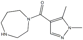 1-[(1,5-dimethyl-1H-pyrazol-4-yl)carbonyl]-1,4-diazepane Struktur