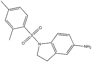 1-[(2,4-dimethylbenzene)sulfonyl]-2,3-dihydro-1H-indol-5-amine Struktur