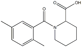 1-[(2,5-dimethylphenyl)carbonyl]piperidine-2-carboxylic acid Struktur