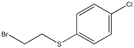 1-[(2-bromoethyl)thio]-4-chlorobenzene Struktur