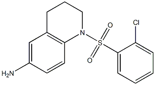 1-[(2-chlorobenzene)sulfonyl]-1,2,3,4-tetrahydroquinolin-6-amine Struktur