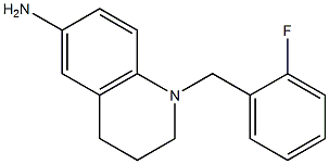 1-[(2-fluorophenyl)methyl]-1,2,3,4-tetrahydroquinolin-6-amine Struktur