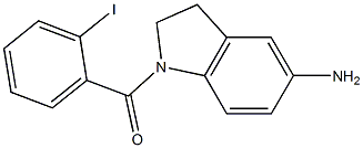 1-[(2-iodophenyl)carbonyl]-2,3-dihydro-1H-indol-5-amine Struktur