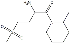 1-[(2-methylpiperidin-1-yl)carbonyl]-3-(methylsulfonyl)propylamine Struktur