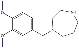 1-[(3,4-dimethoxyphenyl)methyl]-1,4-diazepane Struktur