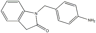 1-[(4-aminophenyl)methyl]-2,3-dihydro-1H-indol-2-one Struktur