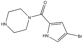 1-[(4-bromo-1H-pyrrol-2-yl)carbonyl]piperazine Struktur