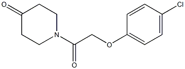 1-[(4-chlorophenoxy)acetyl]piperidin-4-one Struktur