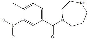 1-[(4-methyl-3-nitrophenyl)carbonyl]-1,4-diazepane Struktur