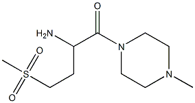 1-[(4-methylpiperazin-1-yl)carbonyl]-3-(methylsulfonyl)propylamine Struktur