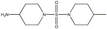 1-[(4-methylpiperidine-1-)sulfonyl]piperidin-4-amine Struktur