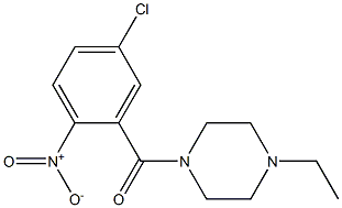 1-[(5-chloro-2-nitrophenyl)carbonyl]-4-ethylpiperazine Struktur