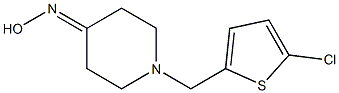 1-[(5-chlorothien-2-yl)methyl]piperidin-4-one oxime Struktur