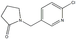 1-[(6-chloropyridin-3-yl)methyl]pyrrolidin-2-one Struktur