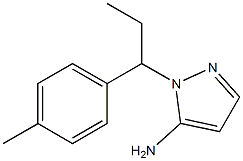 1-[1-(4-methylphenyl)propyl]-1H-pyrazol-5-amine Struktur