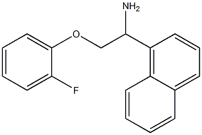 1-[1-amino-2-(2-fluorophenoxy)ethyl]naphthalene Struktur