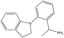 1-[2-(2,3-dihydro-1H-indol-1-yl)phenyl]ethan-1-amine Struktur