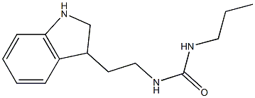 1-[2-(2,3-dihydro-1H-indol-3-yl)ethyl]-3-propylurea Struktur