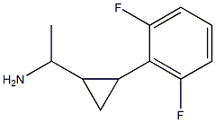 1-[2-(2,6-difluorophenyl)cyclopropyl]ethan-1-amine Struktur