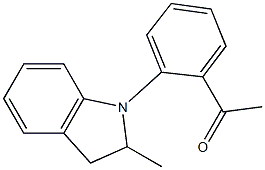 1-[2-(2-methyl-2,3-dihydro-1H-indol-1-yl)phenyl]ethan-1-one Struktur