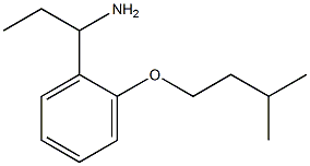 1-[2-(3-methylbutoxy)phenyl]propan-1-amine Struktur