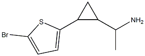 1-[2-(5-bromothiophen-2-yl)cyclopropyl]ethan-1-amine Struktur