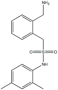 1-[2-(aminomethyl)phenyl]-N-(2,4-dimethylphenyl)methanesulfonamide Struktur