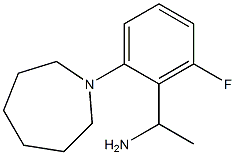 1-[2-(azepan-1-yl)-6-fluorophenyl]ethan-1-amine Struktur