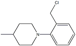 1-[2-(chloromethyl)phenyl]-4-methylpiperidine Struktur