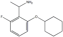 1-[2-(cyclohexyloxy)-6-fluorophenyl]ethan-1-amine Struktur