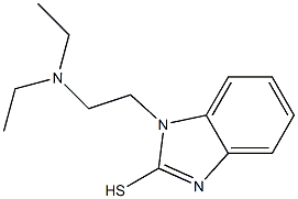 1-[2-(diethylamino)ethyl]-1H-1,3-benzodiazole-2-thiol Struktur