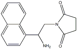 1-[2-amino-2-(1-naphthyl)ethyl]pyrrolidine-2,5-dione Struktur